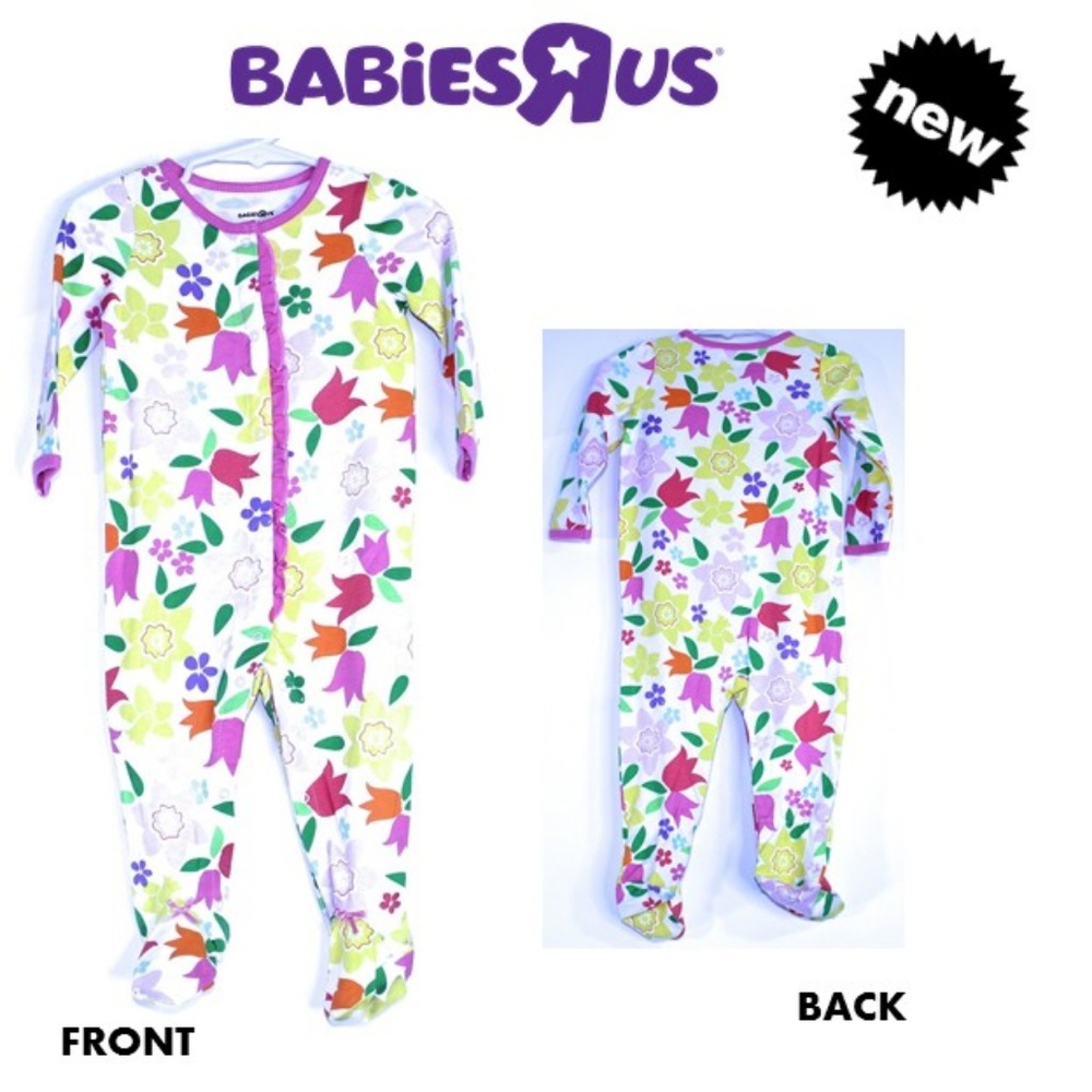 BABIES R US Floral Long Sleeve Onesies 4M  🌸